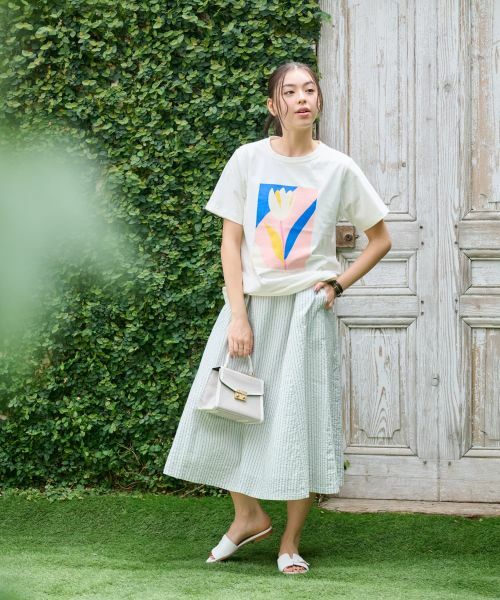 CARA O CRUZ / キャラ・オ・クルス Tシャツ | 【吸水速乾・UVケア】チューリップTシャツ | 詳細24