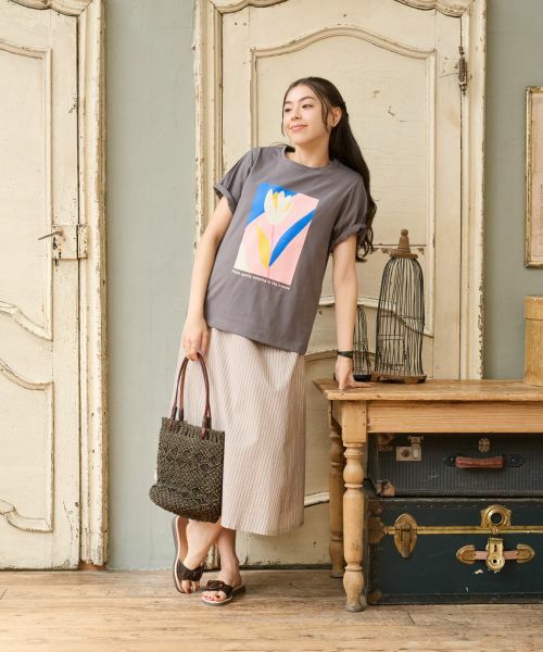 CARA O CRUZ / キャラ・オ・クルス Tシャツ | 【吸水速乾・UVケア】チューリップTシャツ | 詳細30