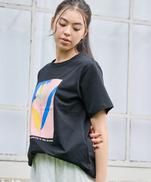 CARA O CRUZ / キャラ・オ・クルス Tシャツ | 【吸水速乾・UVケア】チューリップTシャツ | 詳細6