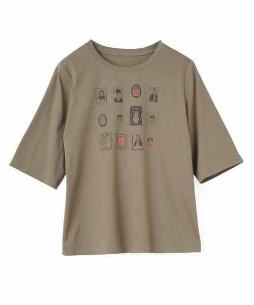 CARA O CRUZ / キャラ・オ・クルス Tシャツ | プリントビッグTシャツ（ブラウン）