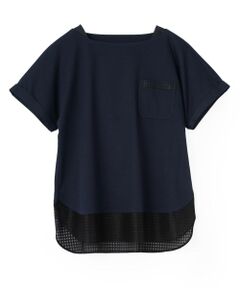 CARA O CRUZ / キャラ・オ・クルス Tシャツ | メッシュ切替ワンポケットカットソー【CoC by CARA O CRUZ】