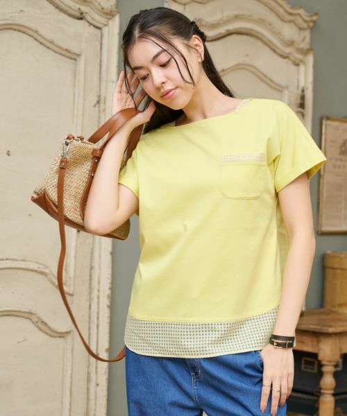CARA O CRUZ / キャラ・オ・クルス Tシャツ | 【接触冷感】メッシュ切替Tシャツ【CoC by CARA O CRUZ】 | 詳細2