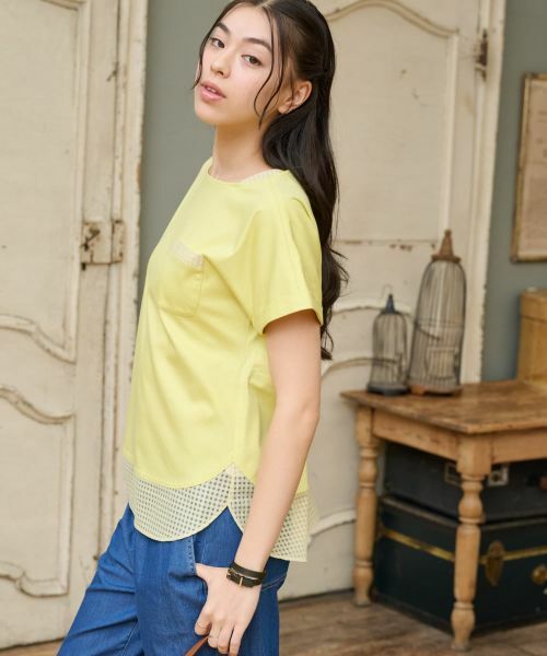 CARA O CRUZ / キャラ・オ・クルス Tシャツ | 【接触冷感】メッシュ切替Tシャツ【CoC by CARA O CRUZ】 | 詳細4