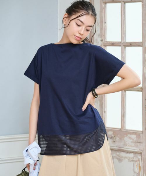 CARA O CRUZ / キャラ・オ・クルス Tシャツ | 【接触冷感】メッシュ切替Tシャツ【CoC by CARA O CRUZ】 | 詳細6