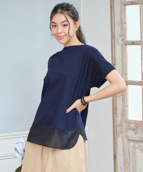 CARA O CRUZ / キャラ・オ・クルス Tシャツ | 【接触冷感】メッシュ切替Tシャツ【CoC by CARA O CRUZ】 | 詳細8
