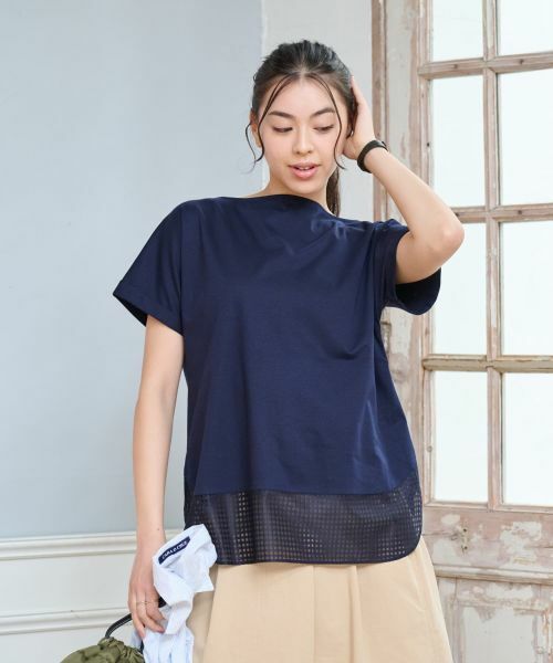 CARA O CRUZ / キャラ・オ・クルス Tシャツ | 【接触冷感】メッシュ切替Tシャツ【CoC by CARA O CRUZ】 | 詳細9