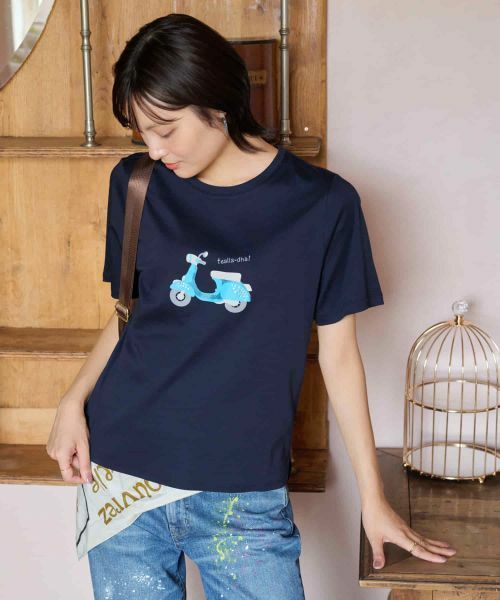 CARA O CRUZ / キャラ・オ・クルス Tシャツ | 【接触冷感】スクーターTシャツ【CoC by CARA O CRUZ】 | 詳細8