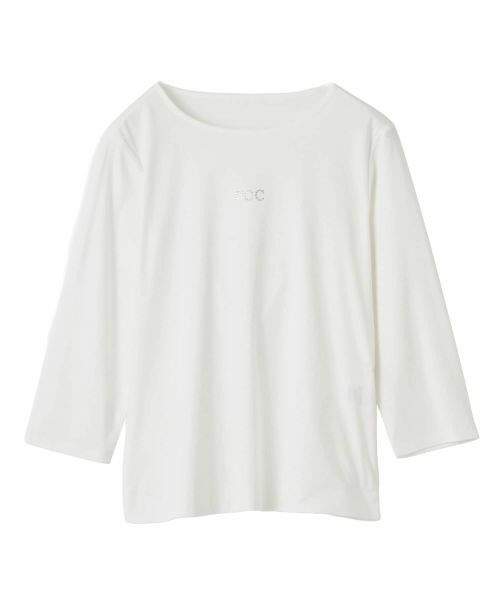CARA O CRUZ / キャラ・オ・クルス Tシャツ | ロゴクルーネックカットソー(アイボリー)