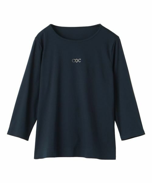 CARA O CRUZ / キャラ・オ・クルス Tシャツ | ロゴクルーネックカットソー(ネイビー)