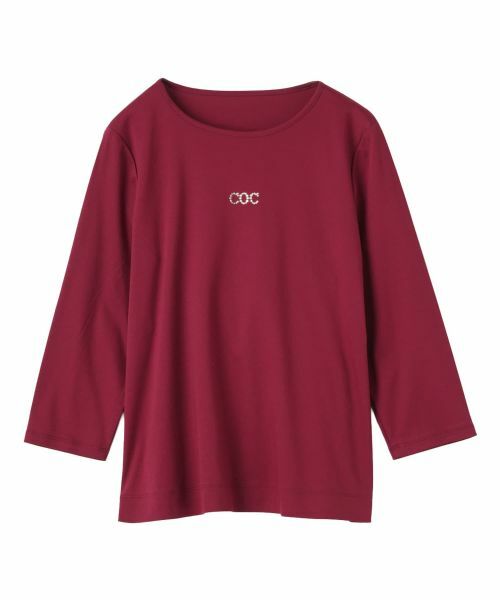 CARA O CRUZ / キャラ・オ・クルス Tシャツ | ロゴクルーネックカットソー(ボルドー)