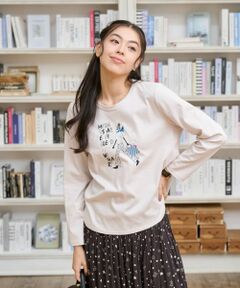CARA O CRUZ / キャラ・オ・クルス カットソー | 【接触冷感】ガールモチーフTシャツ