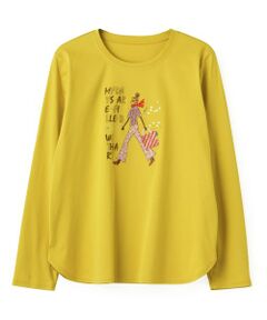 CARA O CRUZ / キャラ・オ・クルス カットソー | 【接触冷感】ガールモチーフTシャツ