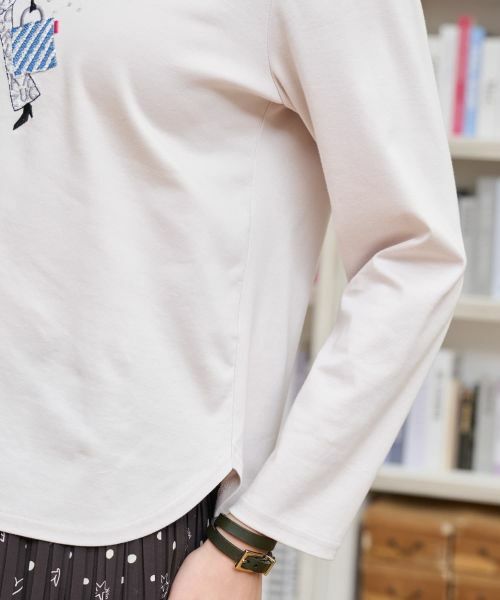 CARA O CRUZ / キャラ・オ・クルス カットソー | 【接触冷感】ガールモチーフTシャツ | 詳細15