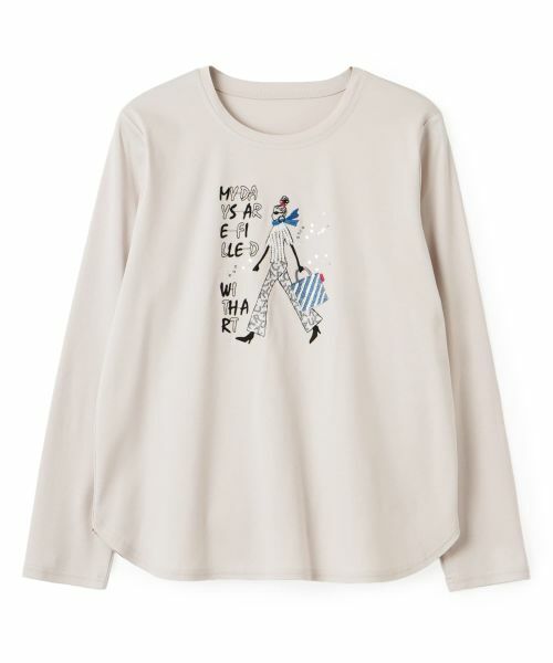 CARA O CRUZ / キャラ・オ・クルス カットソー | 【接触冷感】ガールモチーフTシャツ | 詳細21
