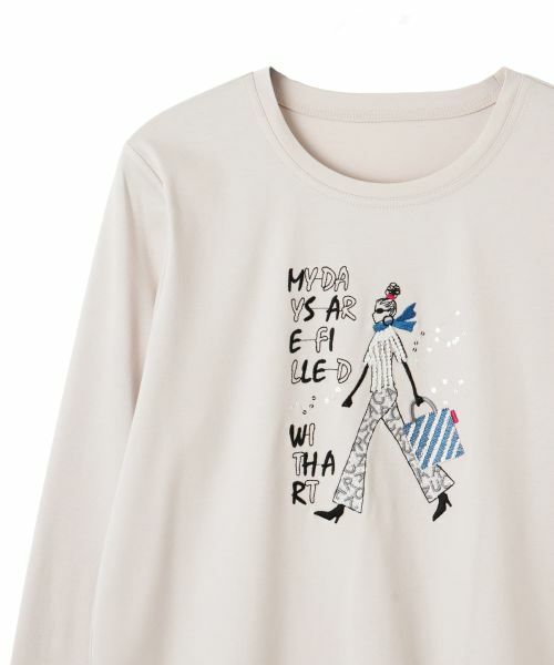 CARA O CRUZ / キャラ・オ・クルス カットソー | 【接触冷感】ガールモチーフTシャツ | 詳細23