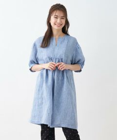 ＊＊CARA O CRUZ__ / キャラ・オ・クルス チュニック | 洗える 麻のチュニックブラウス