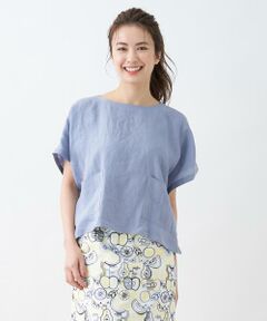 ＊＊CARA O CRUZ__ / キャラ・オ・クルス シャツ・ブラウス | 洗える 麻のボクシーブラウス