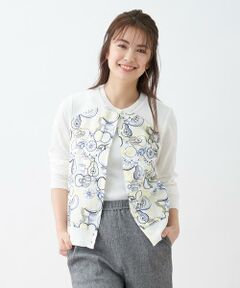 ＊＊CARA O CRUZ__ / キャラ・オ・クルス カーディガン・ボレロ | 洗える フルーツエンブロイダリーMIXカーディガン