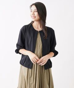 ＊＊CARA O CRUZ__ / キャラ・オ・クルス ノーカラージャケット | ノーカラージップアップジャケット