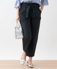＊＊CARA O CRUZ__ / キャラ・オ・クルス パンツ | 洗えるストレッチ ベルト付きタックパンツ