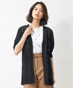 ＊＊CARA O CRUZ__ / キャラ・オ・クルス カーディガン・ボレロ | 異素材MIXカーディガン