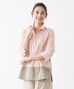 ＊＊CARA O CRUZ__ / キャラ・オ・クルス シャツ・ブラウス | 切替えスキッパーシャツ