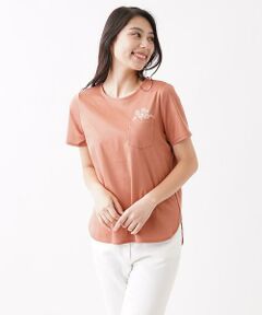 ＊＊CARA O CRUZ__ / キャラ・オ・クルス カットソー | フラワーポケットＴシャツ