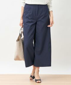 ＊＊CARA O CRUZ__ / キャラ・オ・クルス パンツ | 洗えるストレッチ ワイドクロップドパンツ