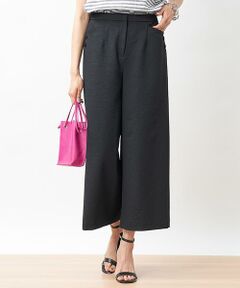 ＊＊CARA O CRUZ__ / キャラ・オ・クルス パンツ | 洗えるストレッチ ワイドクロップドパンツ