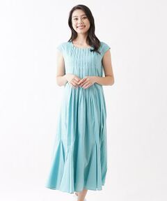 ＊＊CARA O CRUZ__ / キャラ・オ・クルス ミニ丈・ひざ丈ワンピース | 洗える タックワンピース