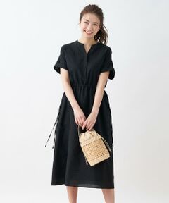 ＊＊CARA O CRUZ__ / キャラ・オ・クルス ミニ丈・ひざ丈ワンピース | 洗える ウエストドロストワンピース