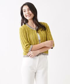 ＊＊CARA O CRUZ__ / キャラ・オ・クルス カーディガン・ボレロ | トリミングカーディガン