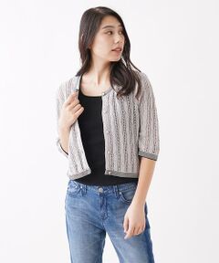 ＊＊CARA O CRUZ__ / キャラ・オ・クルス カーディガン・ボレロ | トリミングカーディガン