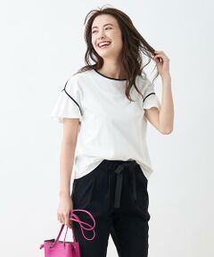 ＊＊CARA O CRUZ__ / キャラ・オ・クルス カットソー | フリルスリーブTシャツ