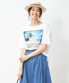 ＊＊CARA O CRUZ__ / キャラ・オ・クルス カットソー | ヤシの木ビッグTシャツ