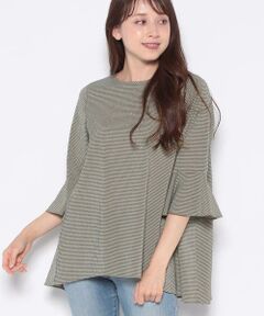 ＊＊CARA O CRUZ__ / キャラ・オ・クルス シャツ・ブラウス | チェックのベルスリーブブラウス