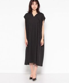 ＊＊CARA O CRUZ__ / キャラ・オ・クルス ミニ丈・ひざ丈ワンピース | 洗える ストライプワンピース