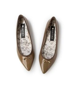 carino / カリーノ フラットシューズ | 【レイン対応】中敷きデザインバレエシューズ