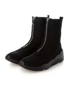 carino / カリーノ ブーツ（ショート丈） | フロントジップニットブーツ