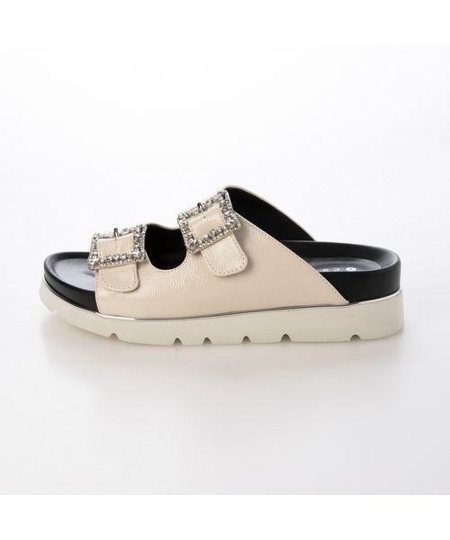 carino / カリーノ サンダル | 厚底ビジューバックルサンダル | 詳細2