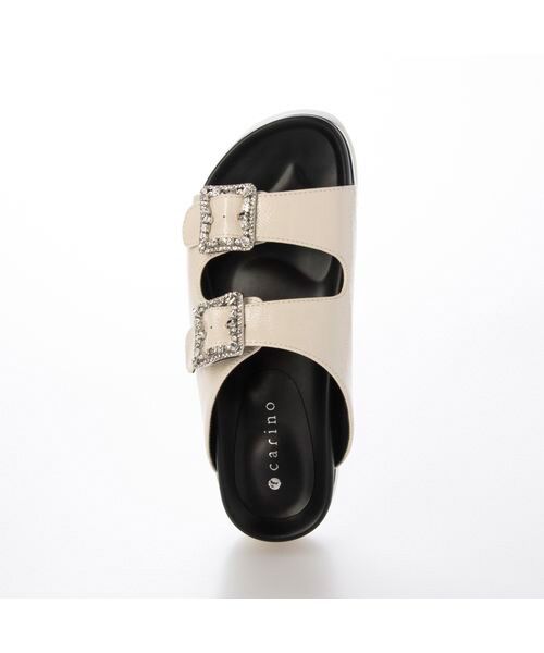 carino / カリーノ サンダル | 厚底ビジューバックルサンダル | 詳細4