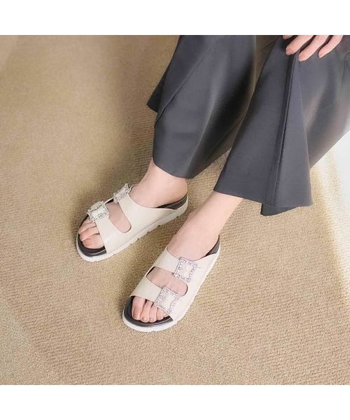 carino / カリーノ サンダル | 厚底ビジューバックルサンダル | 詳細7