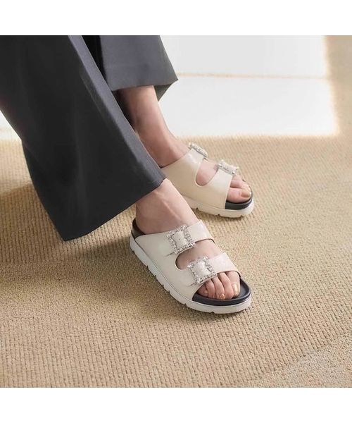 carino / カリーノ サンダル | 厚底ビジューバックルサンダル | 詳細8