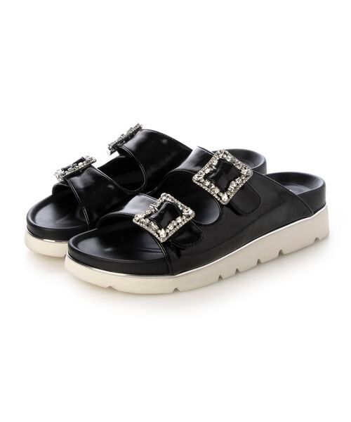 carino / カリーノ サンダル | 厚底ビジューバックルサンダル | 詳細10