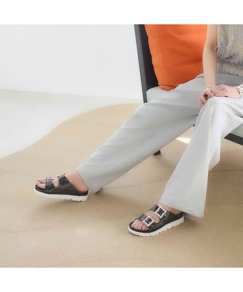 carino / カリーノ サンダル | 厚底ビジューバックルサンダル | 詳細17