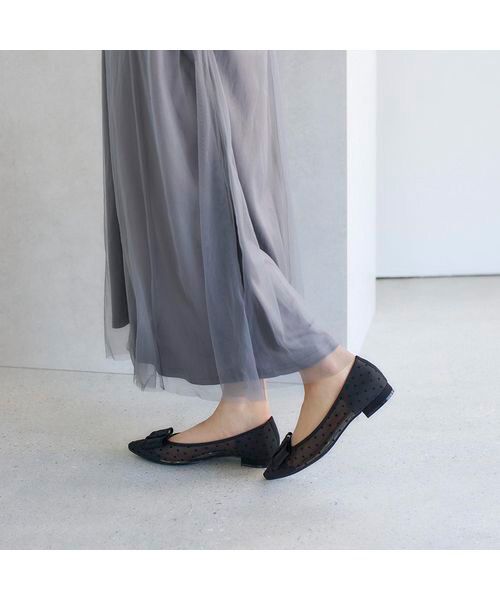 carino / カリーノ フラットシューズ | ドットチュールパンプス | 詳細11