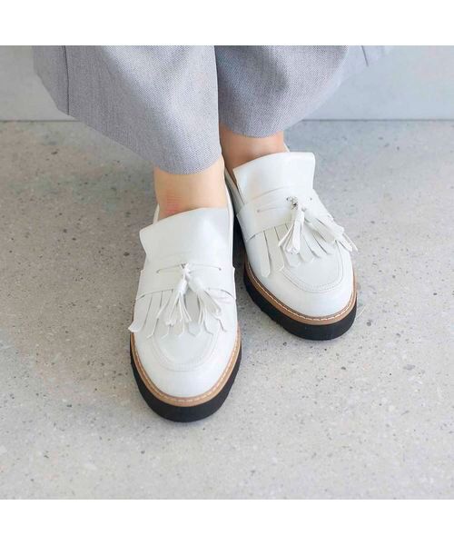 carino / カリーノ フラットシューズ | 【レイン対応】【2WAY】厚底タッセルローファー | 詳細9