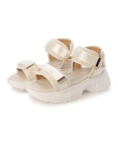 carino / カリーノ サンダル | 厚底ダブルベルトスポーツサンダル