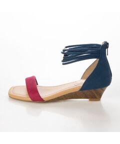 carino / カリーノ サンダル | ウエッジヒールアンクルストラップサンダル