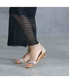 carino / カリーノ サンダル | ウエッジヒールアンクルストラップサンダル